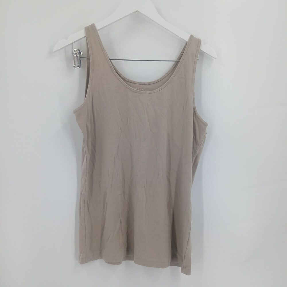 Sonoma Goods For Life Beige Ribbed Knit Tank Top Womens Extra Large XL